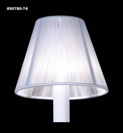 James R. Moder 95780-74 Clip-on String Shade, White