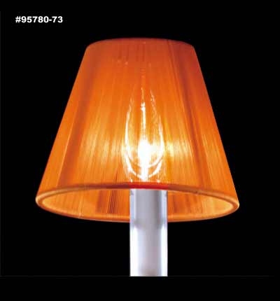 James R. Moder 95780-73 Clip-on String Shade, Tangerine