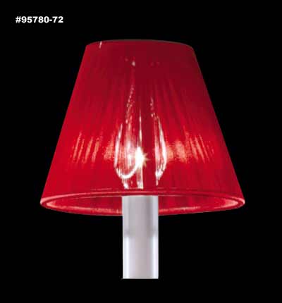 James R. Moder 95780-72 Clip-on String Shade, Burgundy