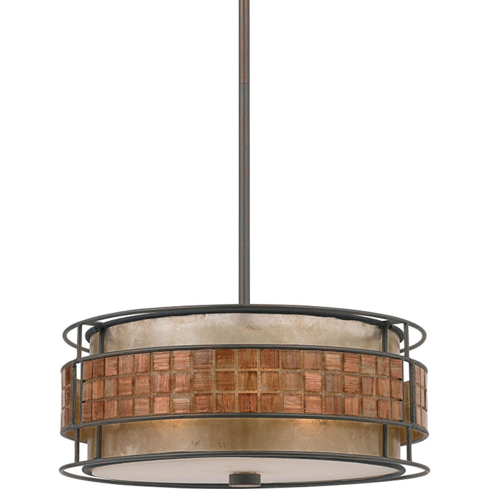 Quoizel MC842CRC Three Light Pendant, Renaissance Copper