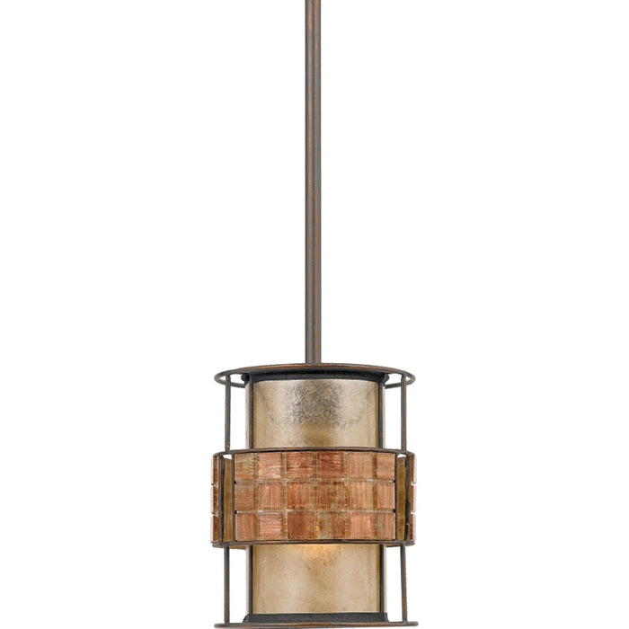 Quoizel MC842PRC One Light Mini Pendant, Renaissance Copper