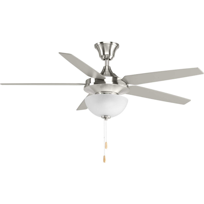 Progress Lighting P2530-09 54" Ceiling Fan, Brushed Nickel
