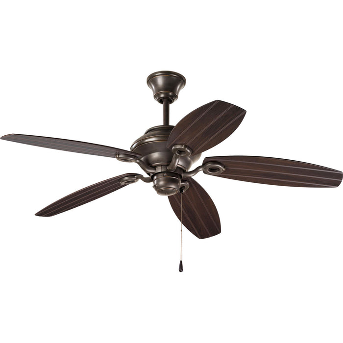 Progress Lighting P2533-20 54" Ceiling Fan, Antique Bronze