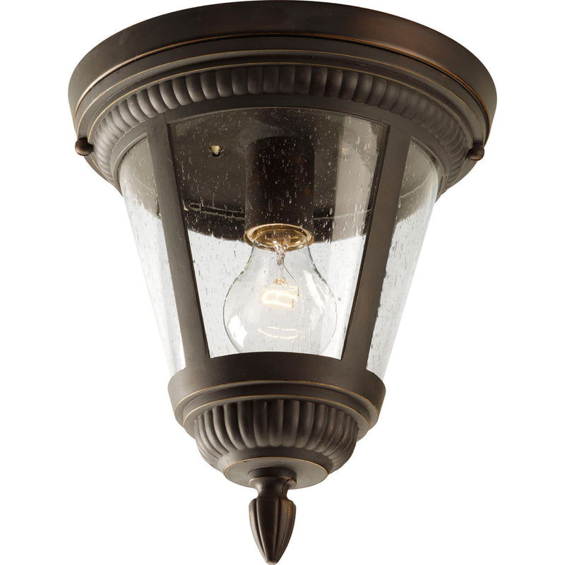Progress Lighting P3883-20 One Light Close to Ceiling, Antique Bronze