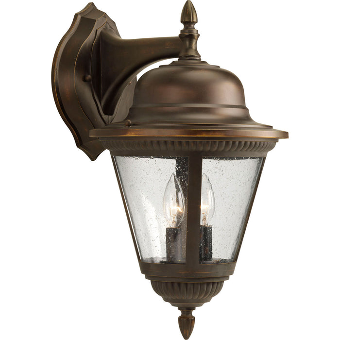 Progress Lighting P5864-20 Two Light Wall Lantern, Antique Bronze