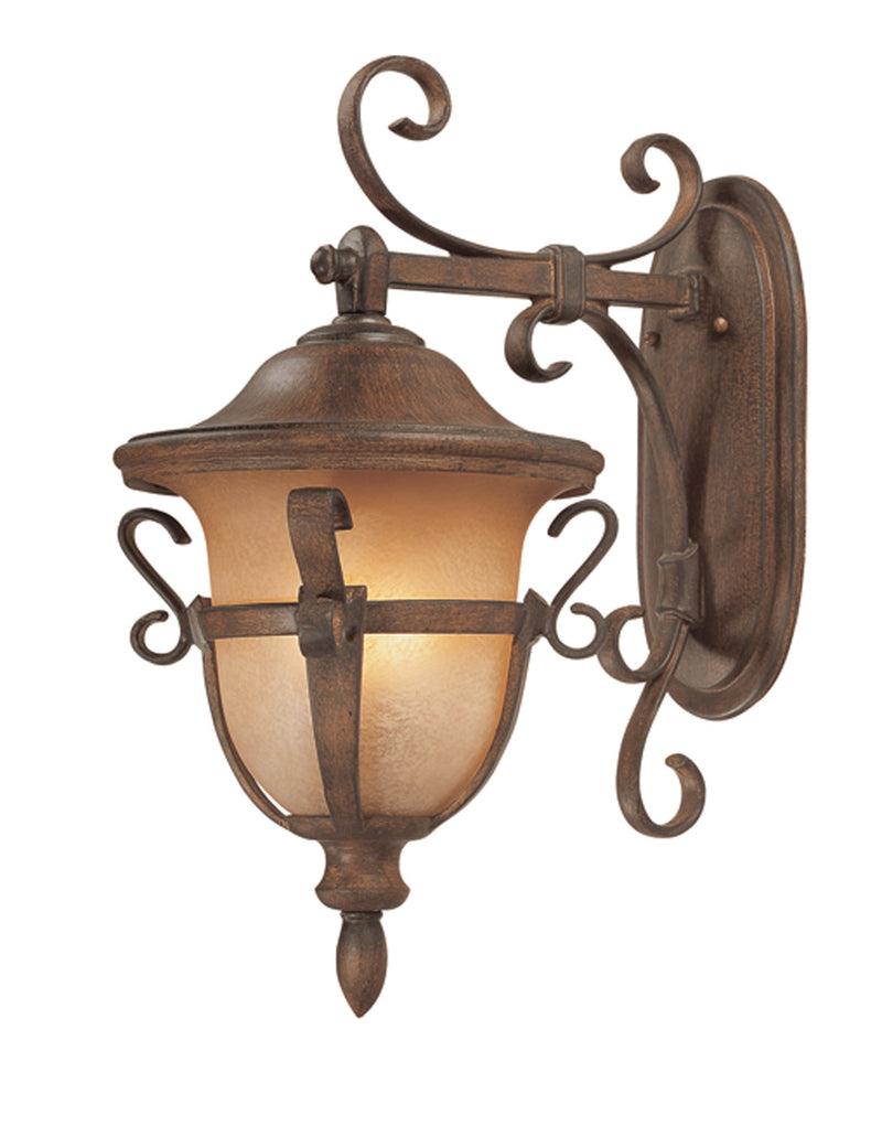 Kalco 9392WT Three Light Outdoor Wall Bracket, Walnut