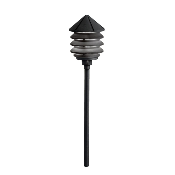 Kichler 15005BKT One Light Path & Spread, Textured Black