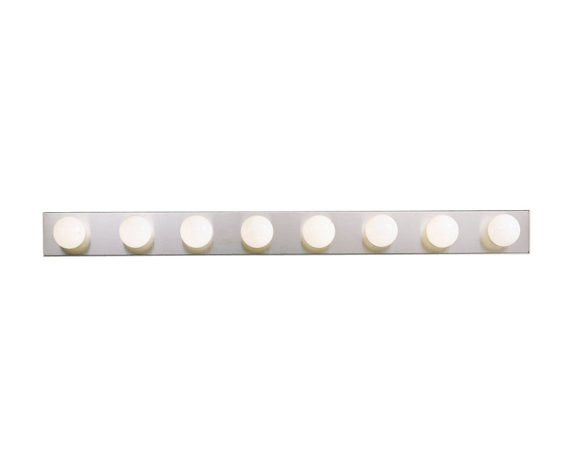 Kichler 628NI Eight Light Linear Bath, Brushed Nickel