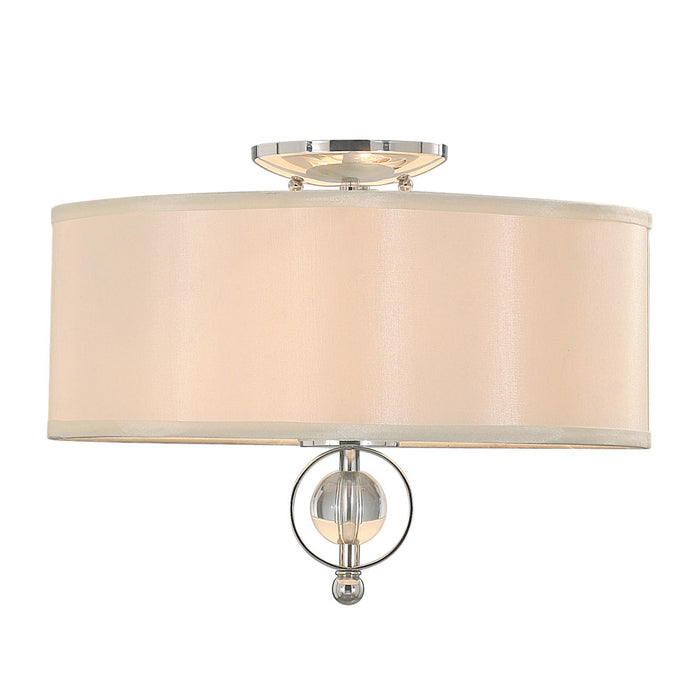 Golden 1030-FM CH Two Light Flush Mount, Chrome