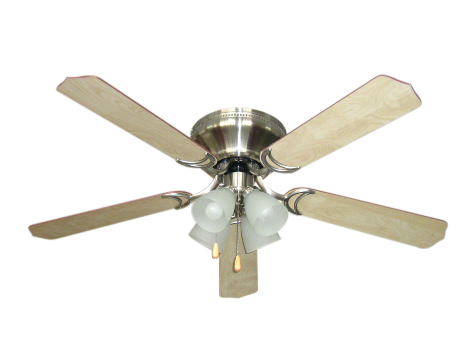 Craftmade BRC52BNK5C 52"Ceiling Fan, Brushed Polished Nickel
