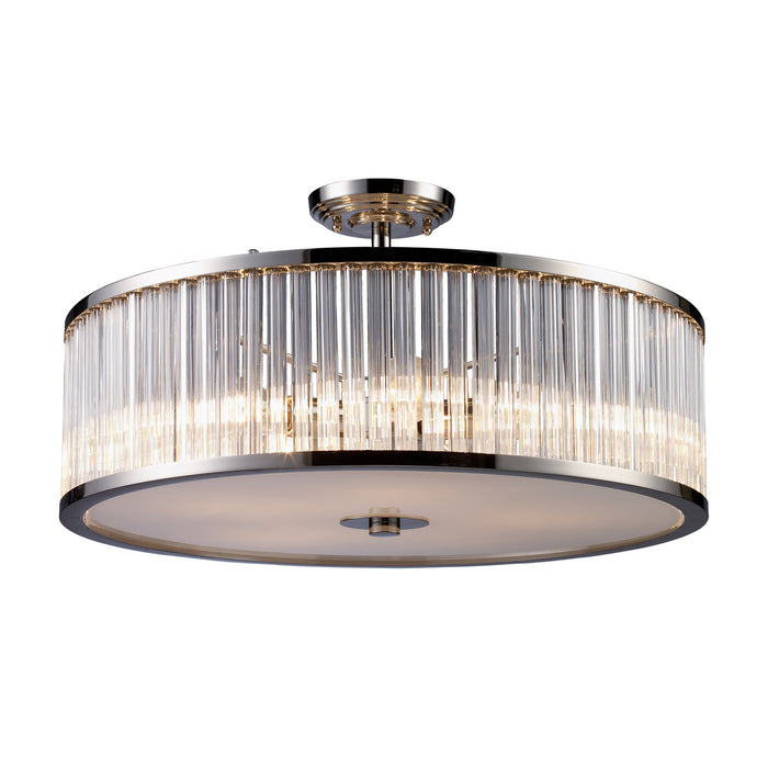 ELK Home 10129/5 Five Light Chandelier, Polished Nickel