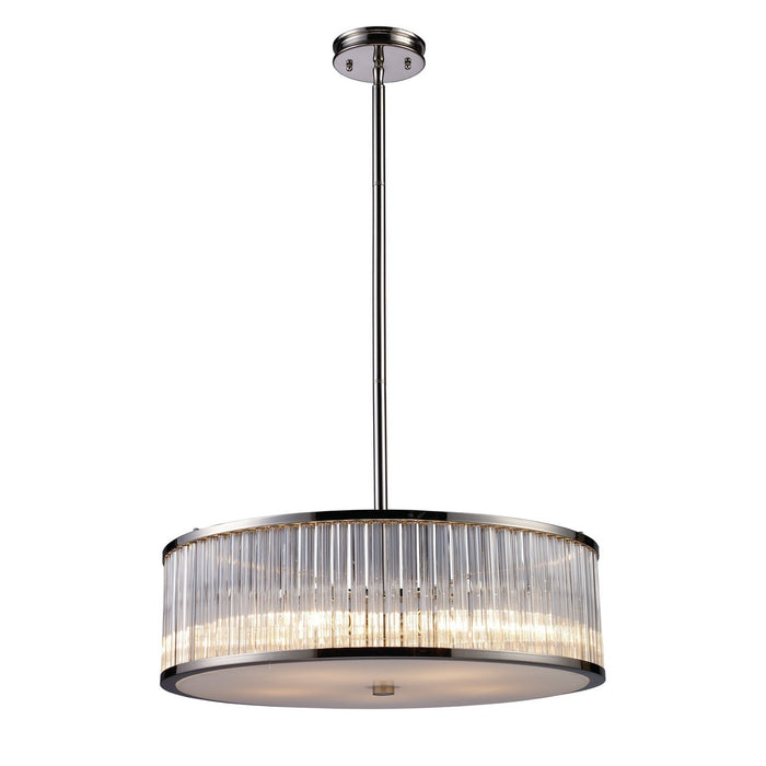 ELK Home 10129/5 Five Light Chandelier, Polished Nickel