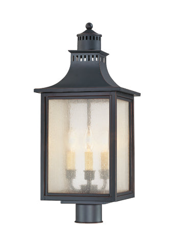 Savoy House 5-255-25 Three Light Post Lantern, Slate