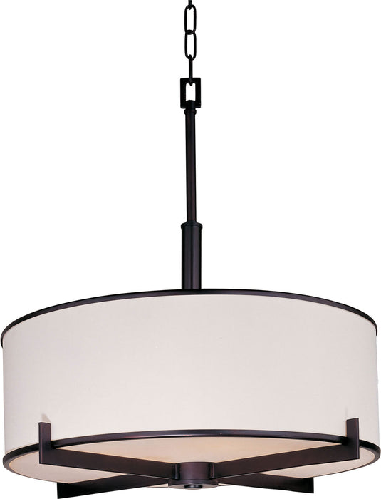 Maxim 12053WTOI Four Light Pendant, Oil Rubbed Bronze