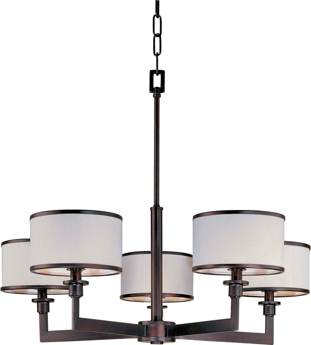 Maxim 12055WTOI Five Light Chandelier, Oil Rubbed Bronze