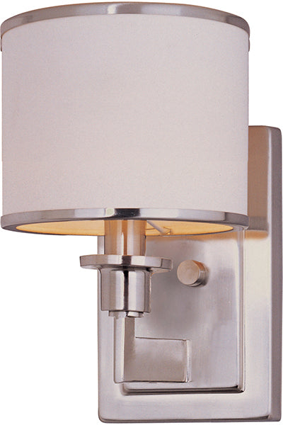 Maxim 12059WTSN One Light Wall Sconce, Satin Nickel