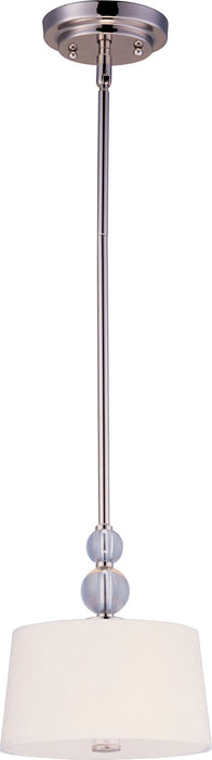 Maxim 92750WTPN One Light Mini Pendant, Polished Nickel