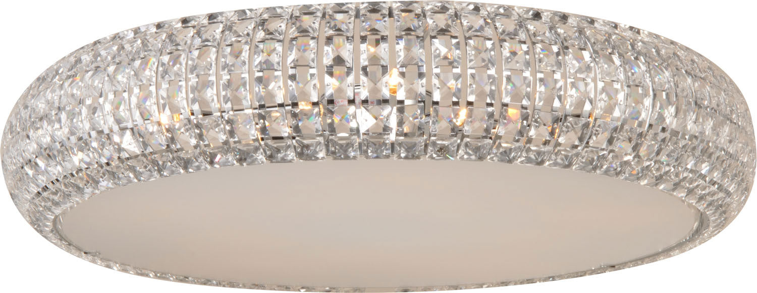 ET2 E21800-20PC Four Light Flush Mount, Polished Chrome