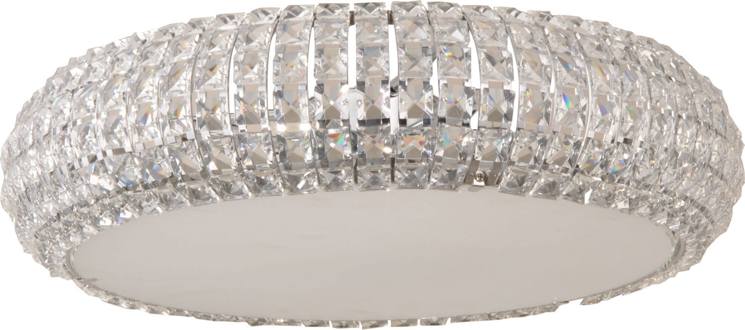 ET2 E21801-20PC Six Light Flush Mount, Polished Chrome
