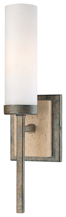 Minka-Lavery 4460-273 One Light Wall Sconce, Aged Patina Iron