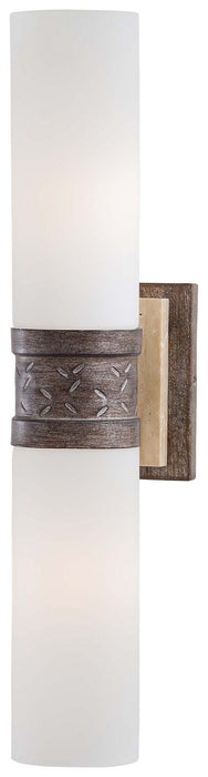 Minka-Lavery 4462-273 Two Light Wall Sconce, Aged Patina Iron