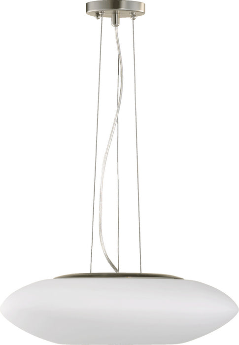 Quorum 808-65 Three Light Pendant, Satin Nickel