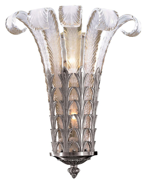 Metropolitan N950386-54B Two Light Wall Sconce, Platinum