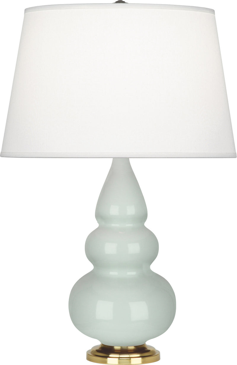 Robert Abbey 256X One Light Accent Lamp, Celadon Glazed Ceramic w/Antique Natural Brassed