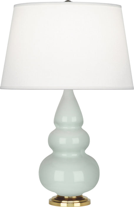Robert Abbey 256X One Light Accent Lamp, Celadon Glazed Ceramic w/Antique Natural Brassed