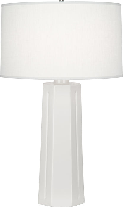 Robert Abbey 962 One Light Table Lamp, Lily Glazed Ceramic
