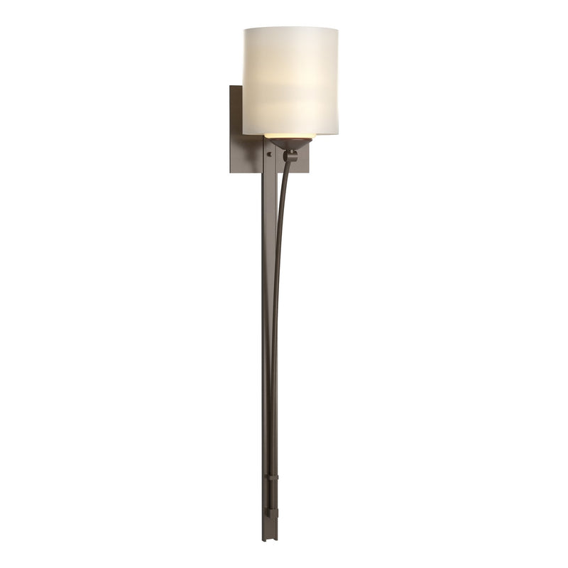 Hubbardton Forge 204670-SKT-05-GG0169 One Light Wall Sconce, Bronze