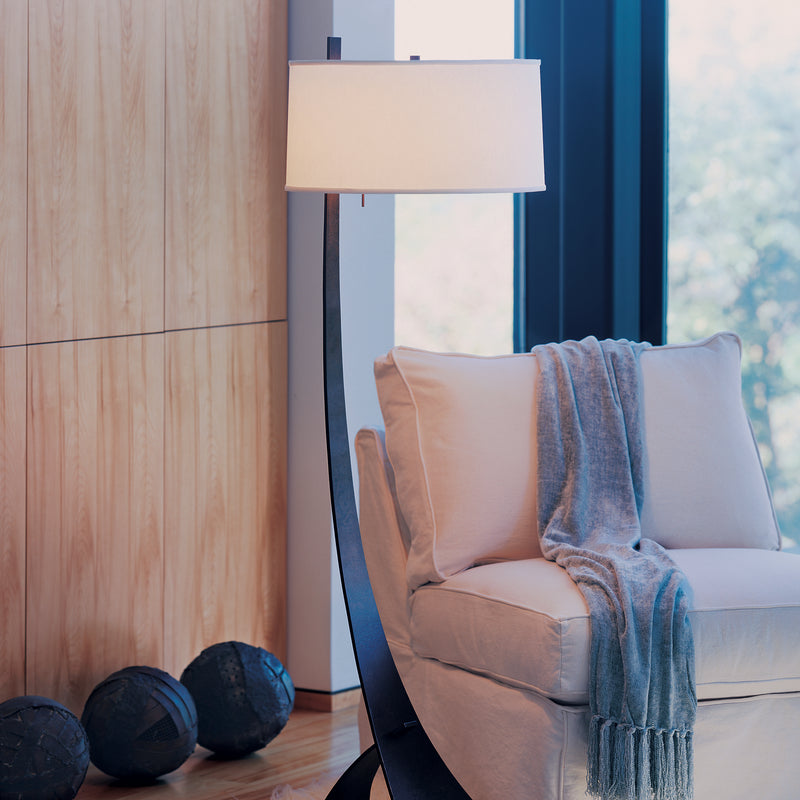 Hubbardton Forge 232666-SKT-05-SF1995 One Light Floor Lamp, Bronze