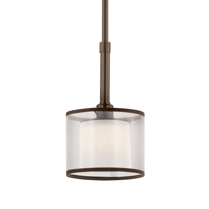 Kichler 42384MIZ One Light Mini Pendant, Mission Bronze
