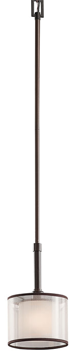 Kichler 42384MIZ One Light Mini Pendant, Mission Bronze