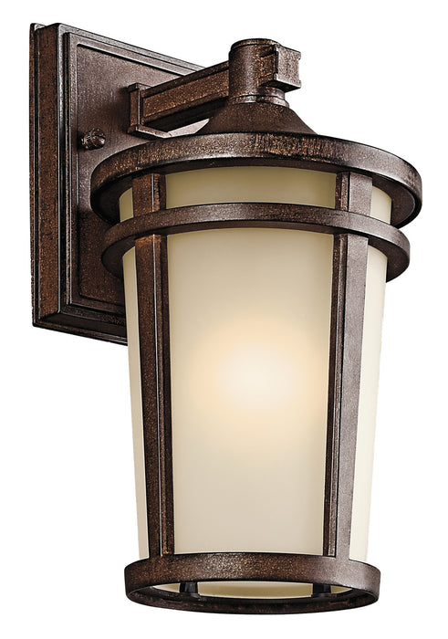 Kichler 49071BST One Light Outdoor Wall Mount, Brown Stone