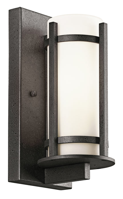 Kichler 49119AVI One Light Outdoor Wall Mount, Anvil Iron