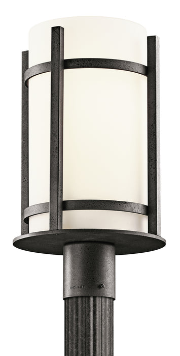 Kichler 49123AVI One Light Outdoor Post Mount, Anvil Iron