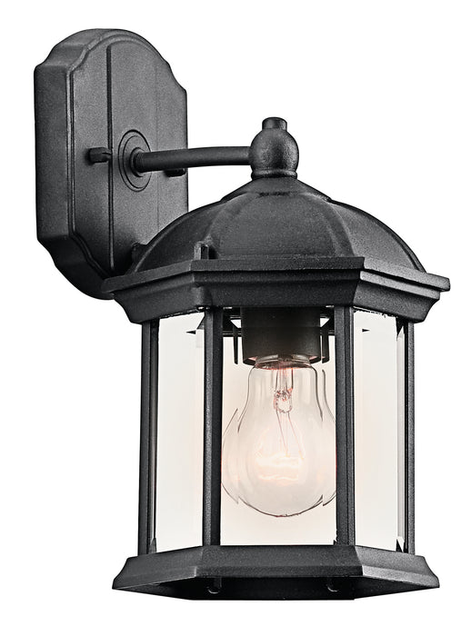 Kichler 49183BK One Light Outdoor Wall Mount, Black