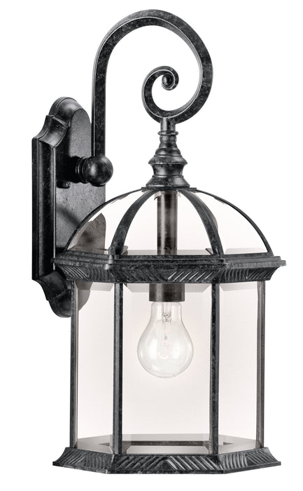 Kichler 49186BK One Light Outdoor Wall Mount, Black