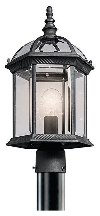 Kichler 49187BK One Light Outdoor Post Mount, Black