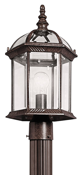 Kichler 49187TZ One Light Outdoor Post Mount, Tannery Bronze