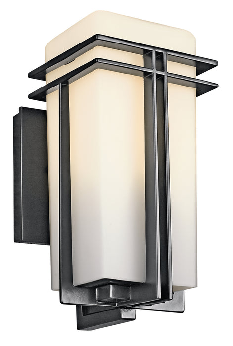 Kichler 49200BK One Light Outdoor Wall Mount, Black