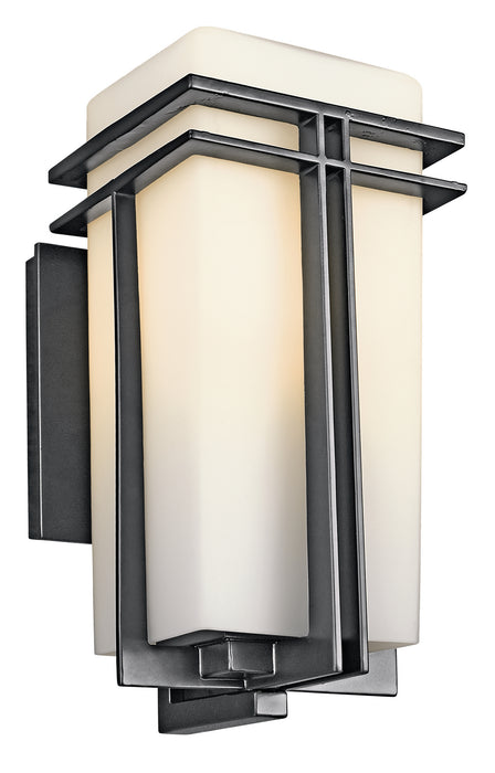 Kichler 49201BK One Light Outdoor Wall Mount, Black