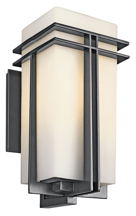 Kichler 49203BK One Light Outdoor Wall Mount, Black