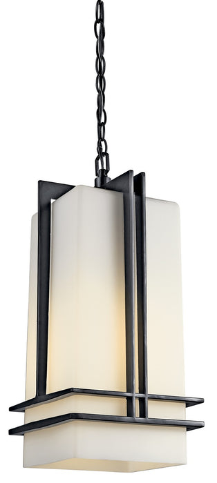 Kichler 49205BK One Light Outdoor Pendant, Black