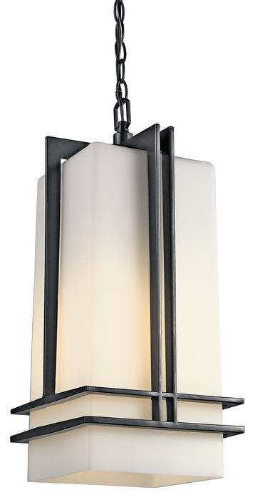 Kichler 49205BK One Light Outdoor Pendant, Black