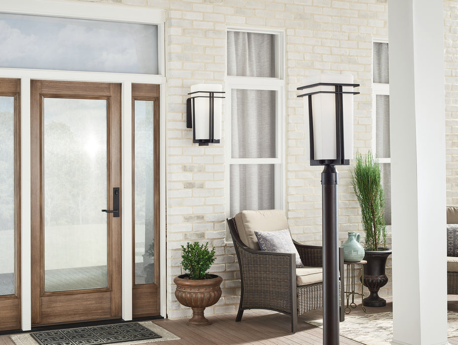 Kichler 49207BK One Light Outdoor Post Mount, Black