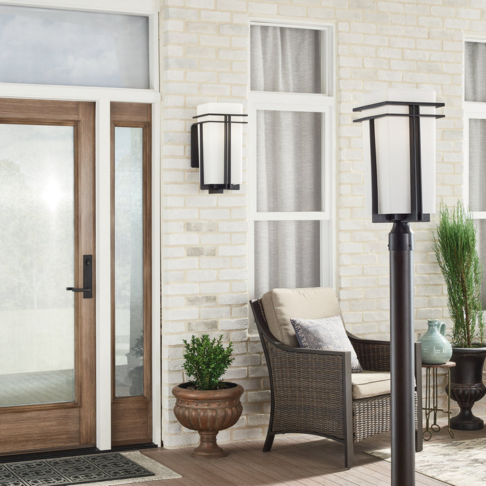 Kichler 49207BK One Light Outdoor Post Mount, Black