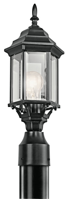 Kichler 49256BK One Light Outdoor Post Mount, Black