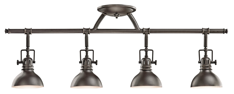 Kichler 7704OZ Four Light Rail Light, Olde Bronze